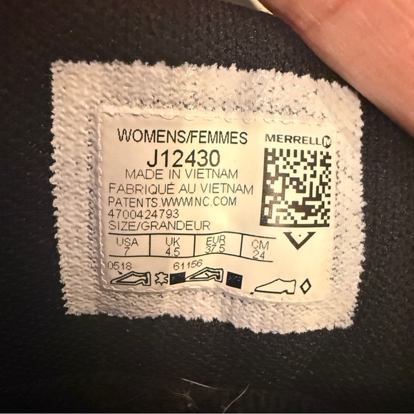 Merrell Siren Sport Q2 Mid Waterproof Boots Women’s 7 Slate Blue Hiking Trail - Picture 10 of 11